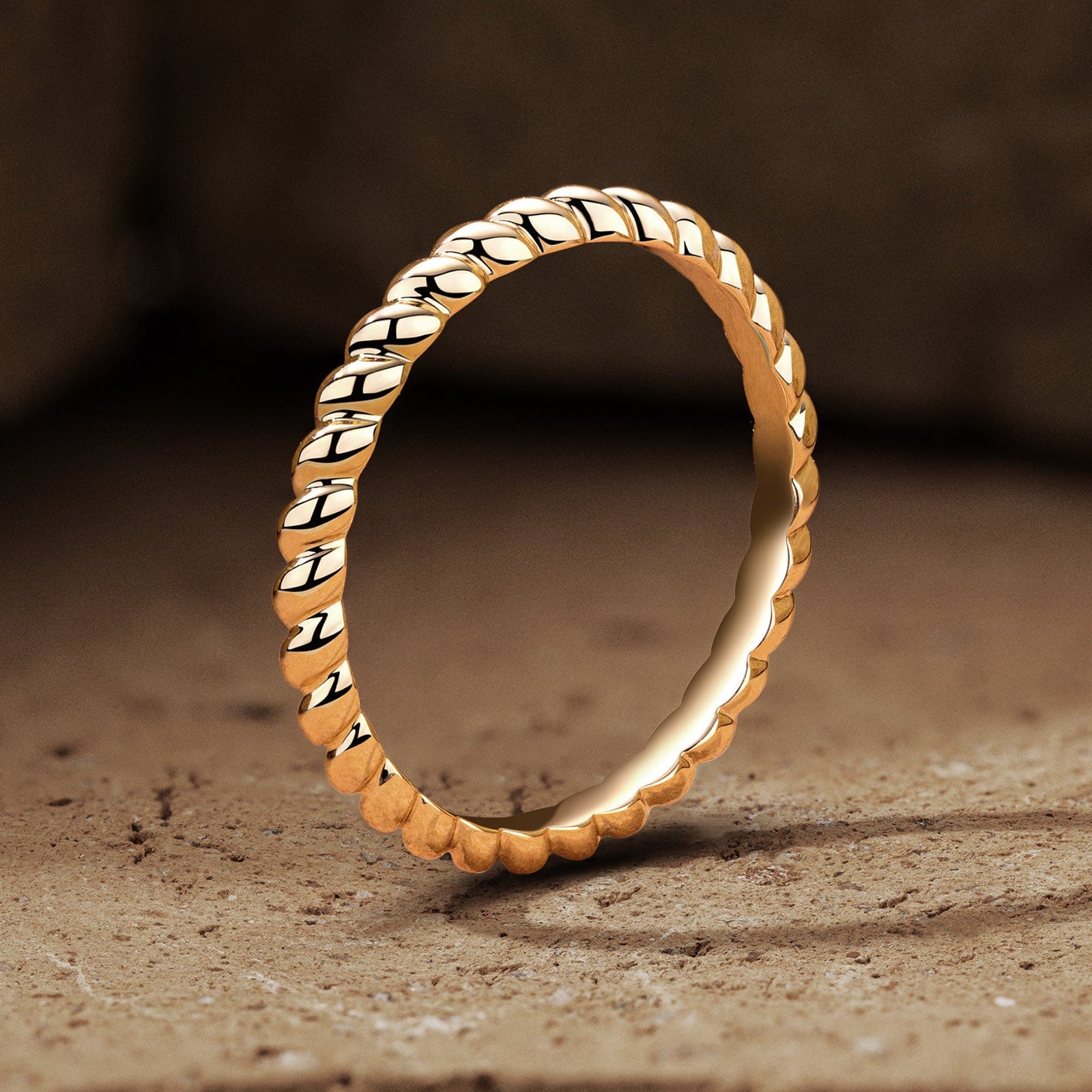 GENUINE LOVE Band Ring Women's Wedding Rings - 14K Yellow Gold