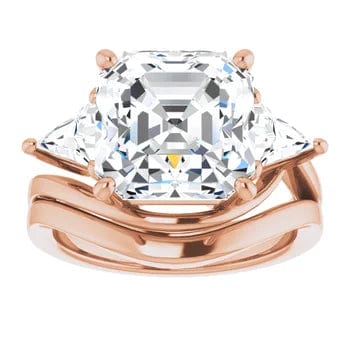 Asscher-Rose Gold|Asscher|14K Rose Gold|18K Rose Gold