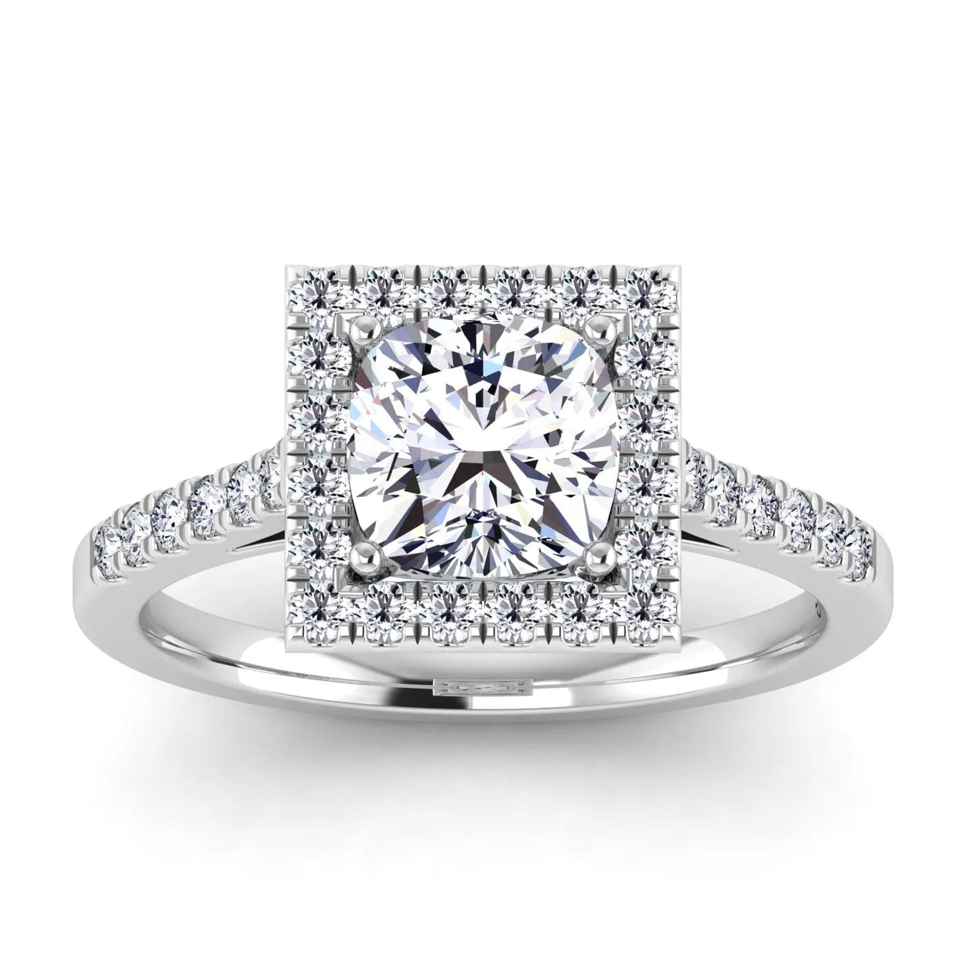 Cushion-White Gold|Cushion|14K White Gold|18K White Gold|Platinum