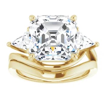 Asscher-Yellow Gold|Asscher|14K Yellow Gold|18K Yellow Gold